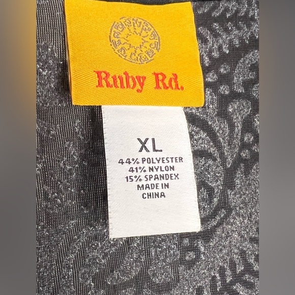 D18.03 Ruby Rd. Multi Vanilla Crushed Velvet Cardigan XL - Picture 4 of 5